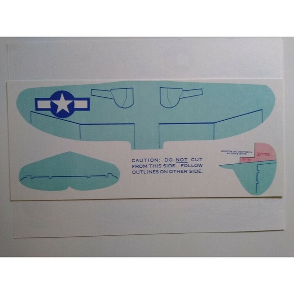 Airplane Toy Plane Jack Armstrong Tru-Flite Model Of American Thunderbolt 1944 - Picture 6 of 9